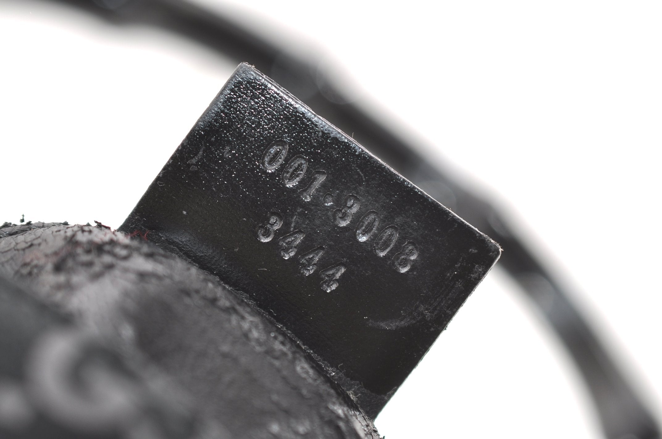 Authentic GUCCI Bamboo Shoulder Bag Purse GG Suede 0013008 Black Junk 7185J