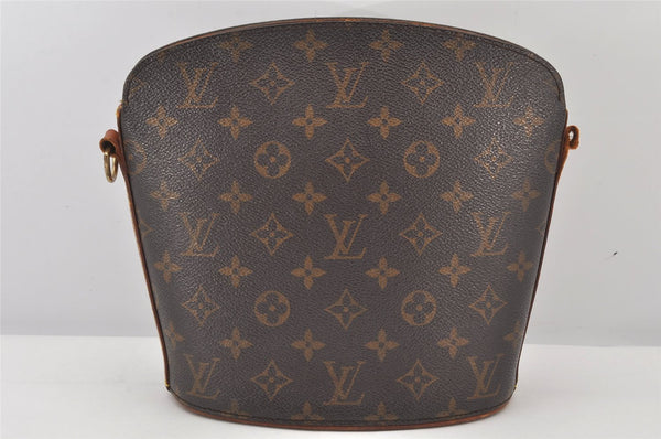 Authentic Louis Vuitton Monogram Drouot Shoulder Cross Bag M51290 Junk 7185K