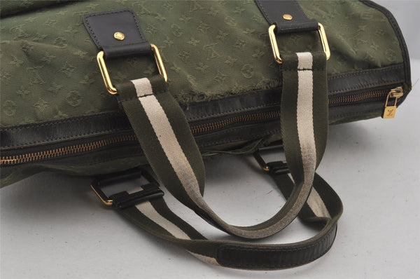 Auth Louis Vuitton Monogram Mini Sac Marie Kate 48h Hand Bag M42342 Green 7186J