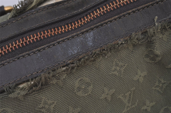 Auth Louis Vuitton Monogram Mini Sac Marie Kate 48h Hand Bag M42342 Green 7186J