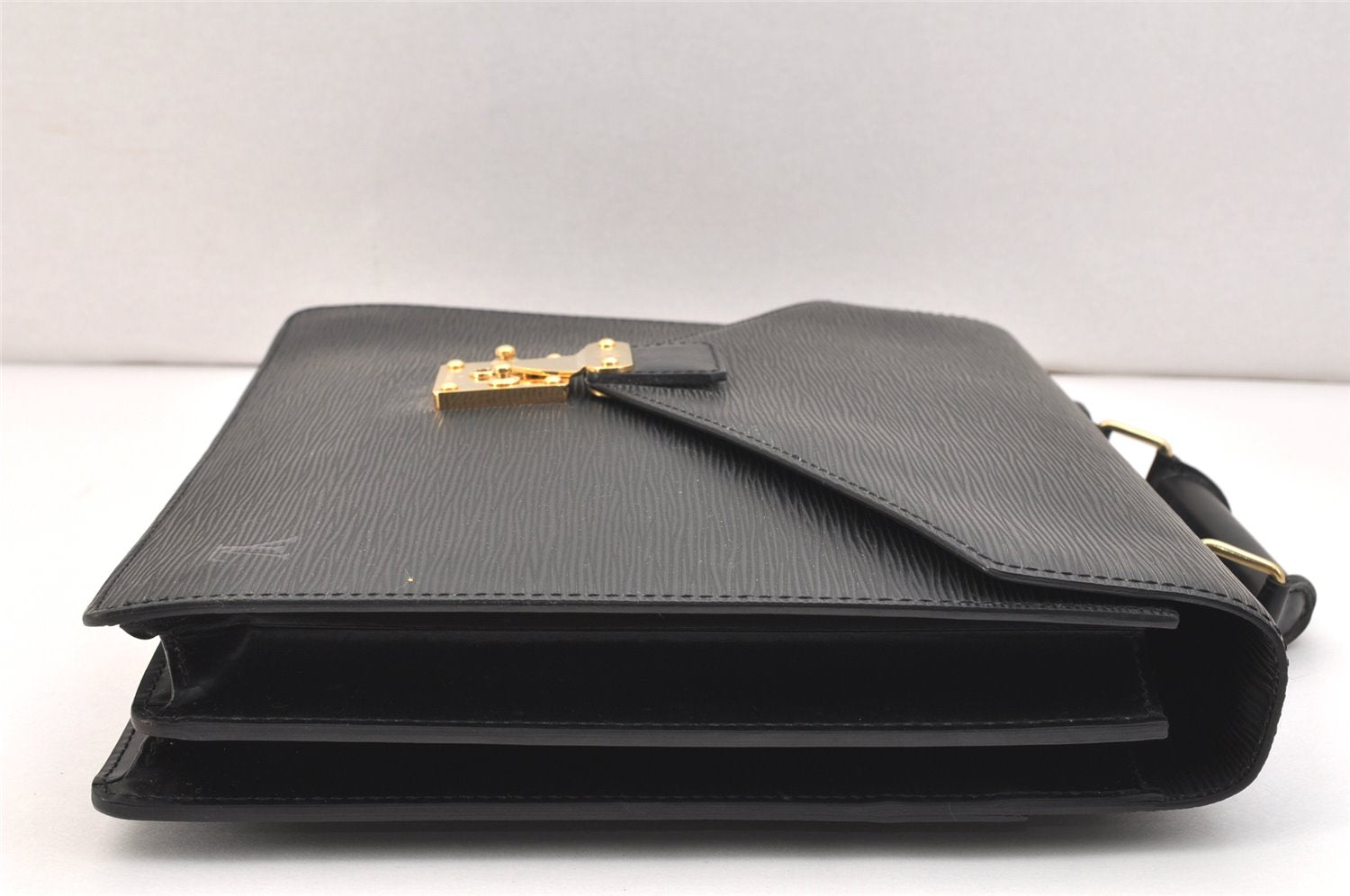 Authentic Louis Vuitton Epi Serviette Conseiller Briefcase Black M54422 LV 7186K