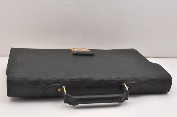 Authentic Louis Vuitton Epi Serviette Conseiller Briefcase Black M54422 LV 7186K