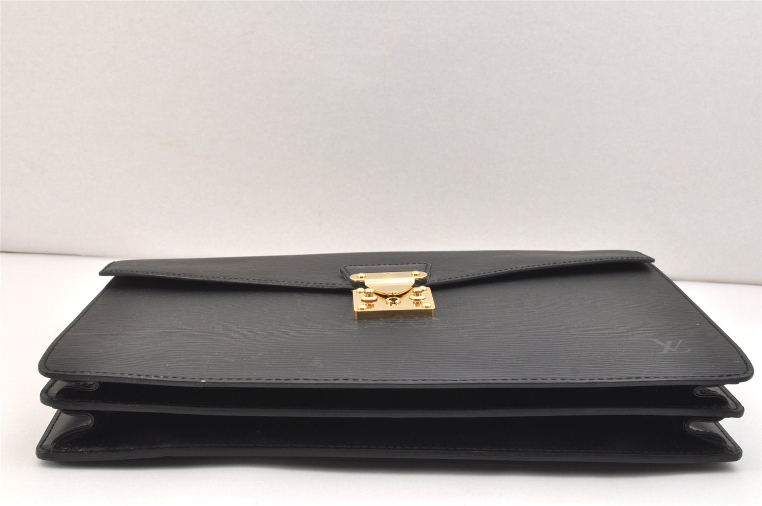 Authentic Louis Vuitton Epi Serviette Conseiller Briefcase Black M54422 LV 7186K