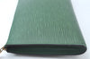 Authentic Louis Vuitton Epi Pochette Accessoires Pouch Green M52944 LV 7187J