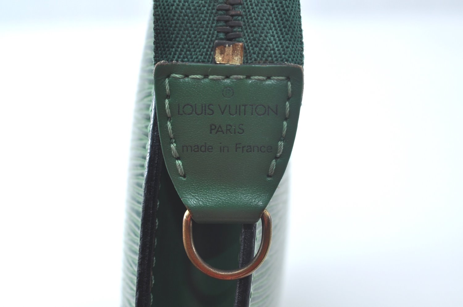 Authentic Louis Vuitton Epi Pochette Accessoires Pouch Green M52944 LV 7187J