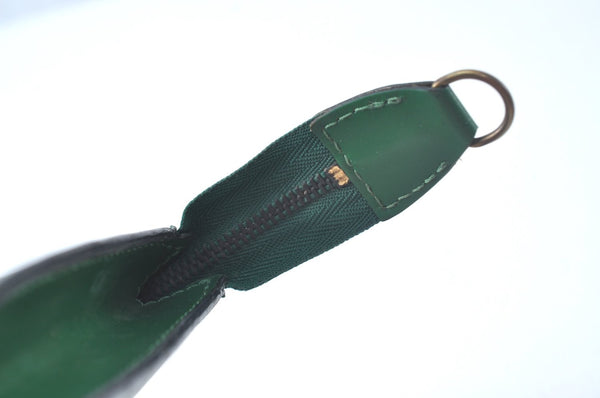Authentic Louis Vuitton Epi Pochette Accessoires Pouch Green M52944 LV 7187J