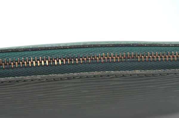 Authentic Louis Vuitton Epi Pochette Accessoires Pouch Green M52944 LV 7187J