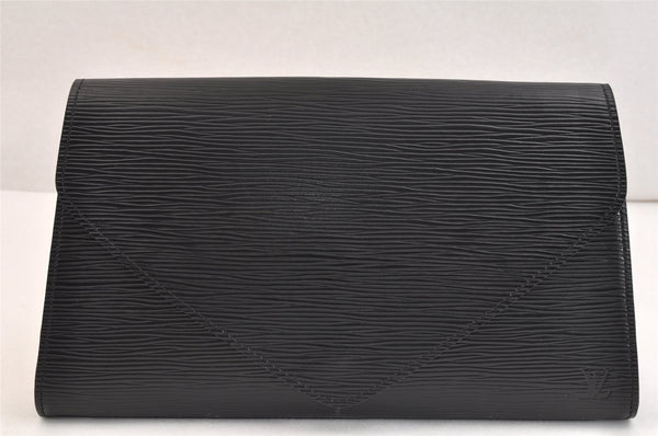 Authentic Louis Vuitton Epi Arts Deco Clutch Hand Bag Black M52632 LV 7187K