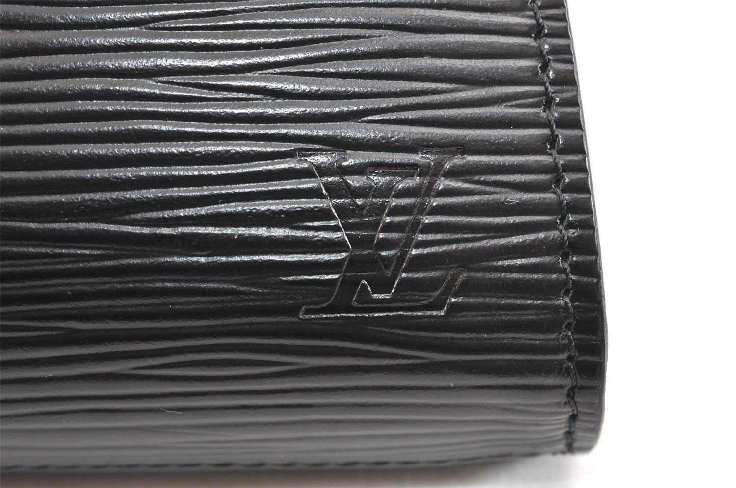 Authentic Louis Vuitton Epi Arts Deco Clutch Hand Bag Black M52632 LV 7187K