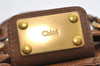 Authentic Chloe Vintage Paddington Leather Shoulder Hand Bag Brown 7188I