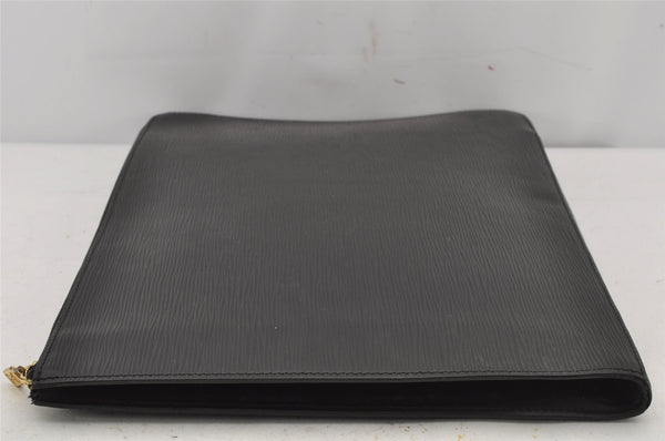 Authentic Louis Vuitton Epi Poche Documents Case Clutch Bag M54492 Black 7188J