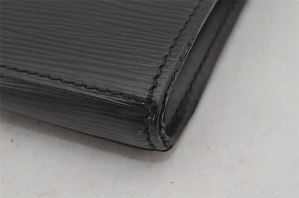 Authentic Louis Vuitton Epi Poche Documents Case Clutch Bag M54492 Black 7188J