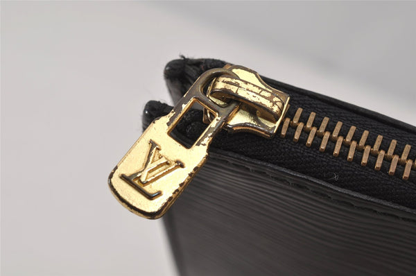 Authentic Louis Vuitton Epi Poche Documents Case Clutch Bag M54492 Black 7188J