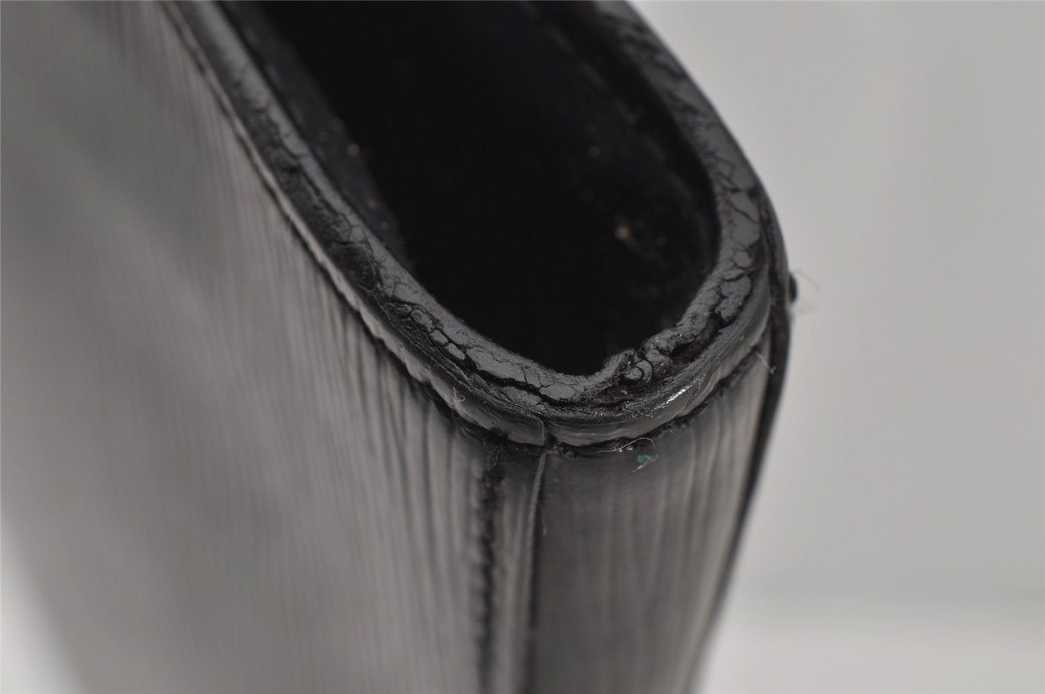 Authentic Louis Vuitton Epi Poche Documents Case Clutch Bag M54492 Black 7188J