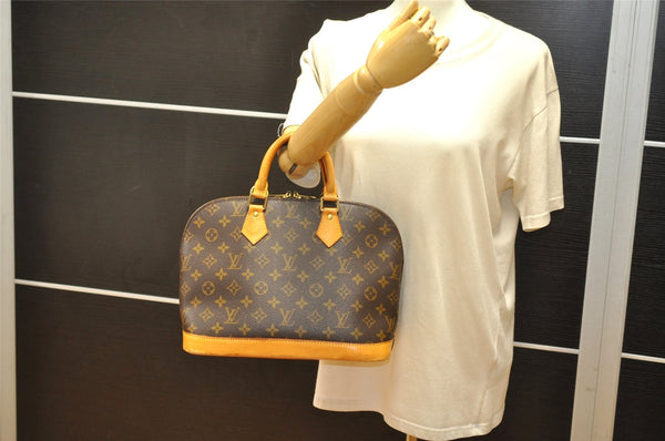 Authentic Louis Vuitton Monogram Alma Hand Bag Purse M51130 LV 7188K