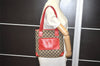 Authentic GUCCI Vintage Shoulder Tote Bag GG Canvas Leather 0190402 Black 7189I