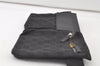 Authentic GUCCI Vintage Waist Body Bag Purse GG Canvas Leather 28566 Black 7193K