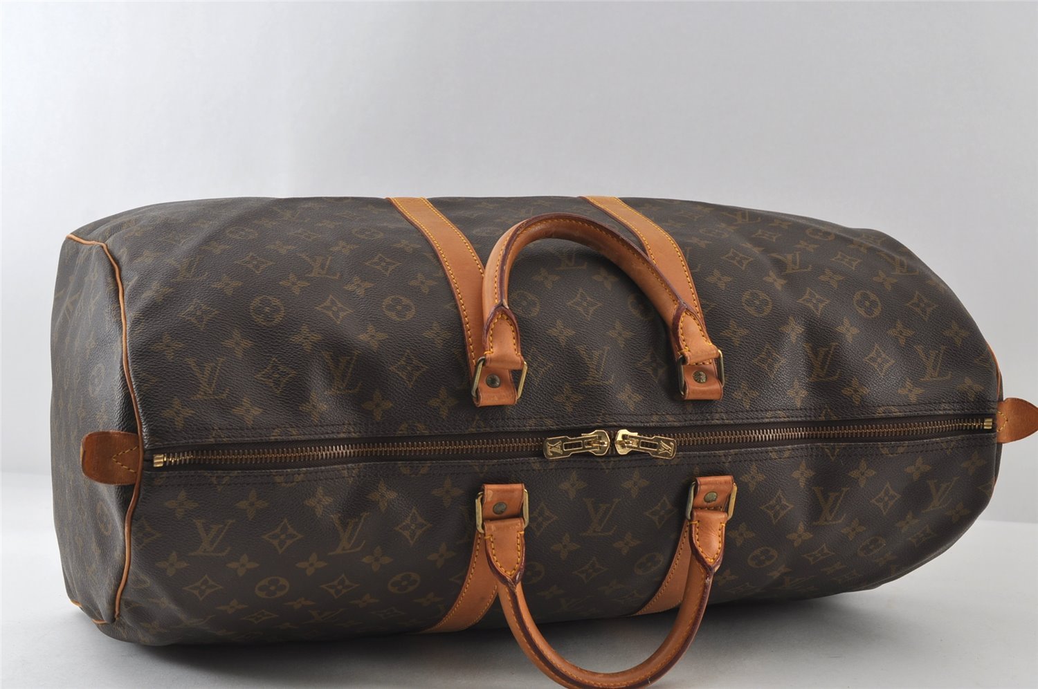 Authentic Louis Vuitton Monogram Keepall 55 Travel Boston Bag M41424 LV 7194I