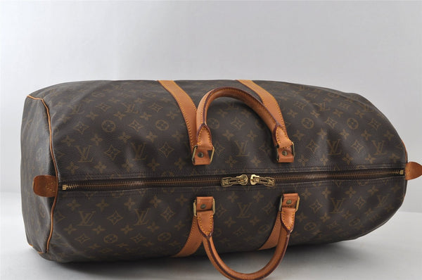 Authentic Louis Vuitton Monogram Keepall 55 Travel Boston Bag M41424 LV 7194I