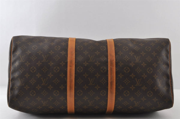 Authentic Louis Vuitton Monogram Keepall 55 Travel Boston Bag M41424 LV 7194I