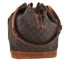 Authentic Louis Vuitton Monogram Noe Shoulder Drawstring Bag M42224 LV 7194J