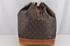 Authentic Louis Vuitton Monogram Noe Shoulder Drawstring Bag M42224 LV 7194J