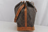Authentic Louis Vuitton Monogram Noe Shoulder Drawstring Bag M42224 LV 7194J