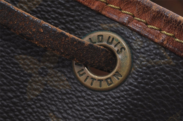 Authentic Louis Vuitton Monogram Noe Shoulder Drawstring Bag M42224 LV 7194J