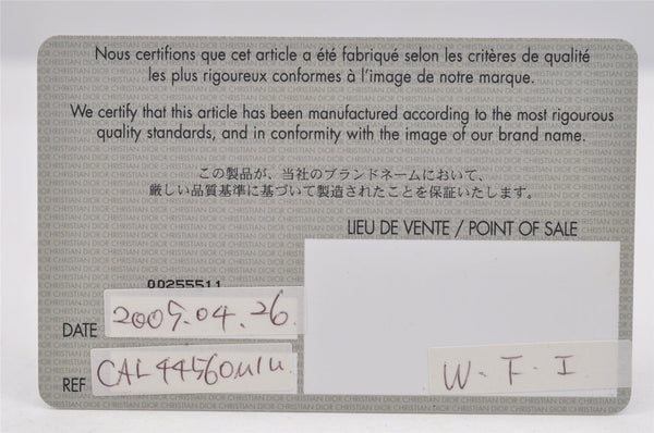 Authentic Christian Dior Lady Dior Lamb Skin Cannage 2Way Hand Bag White 7195I