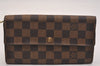 Authentic Louis Vuitton Damier Pochette Porte Monnaie Credit N61724 Wallet 7195J