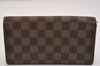 Authentic Louis Vuitton Damier Pochette Porte Monnaie Credit N61724 Wallet 7195J