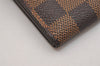 Authentic Louis Vuitton Damier Pochette Porte Monnaie Credit N61724 Wallet 7195J