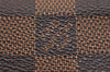 Authentic Louis Vuitton Damier Pochette Porte Monnaie Credit N61724 Wallet 7195J