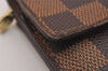 Authentic Louis Vuitton Damier Pochette Porte Monnaie Credit N61724 Wallet 7195J