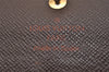 Authentic Louis Vuitton Damier Pochette Porte Monnaie Credit N61724 Wallet 7195J