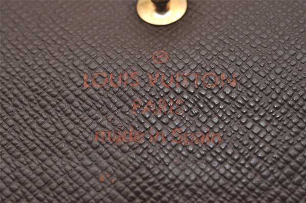 Authentic Louis Vuitton Damier Pochette Porte Monnaie Credit N61724 Wallet 7195J