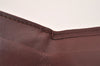 Authentic Cartier Must de Cartier Bifold Wallet Purse Leather Bordeaux Red 7197J