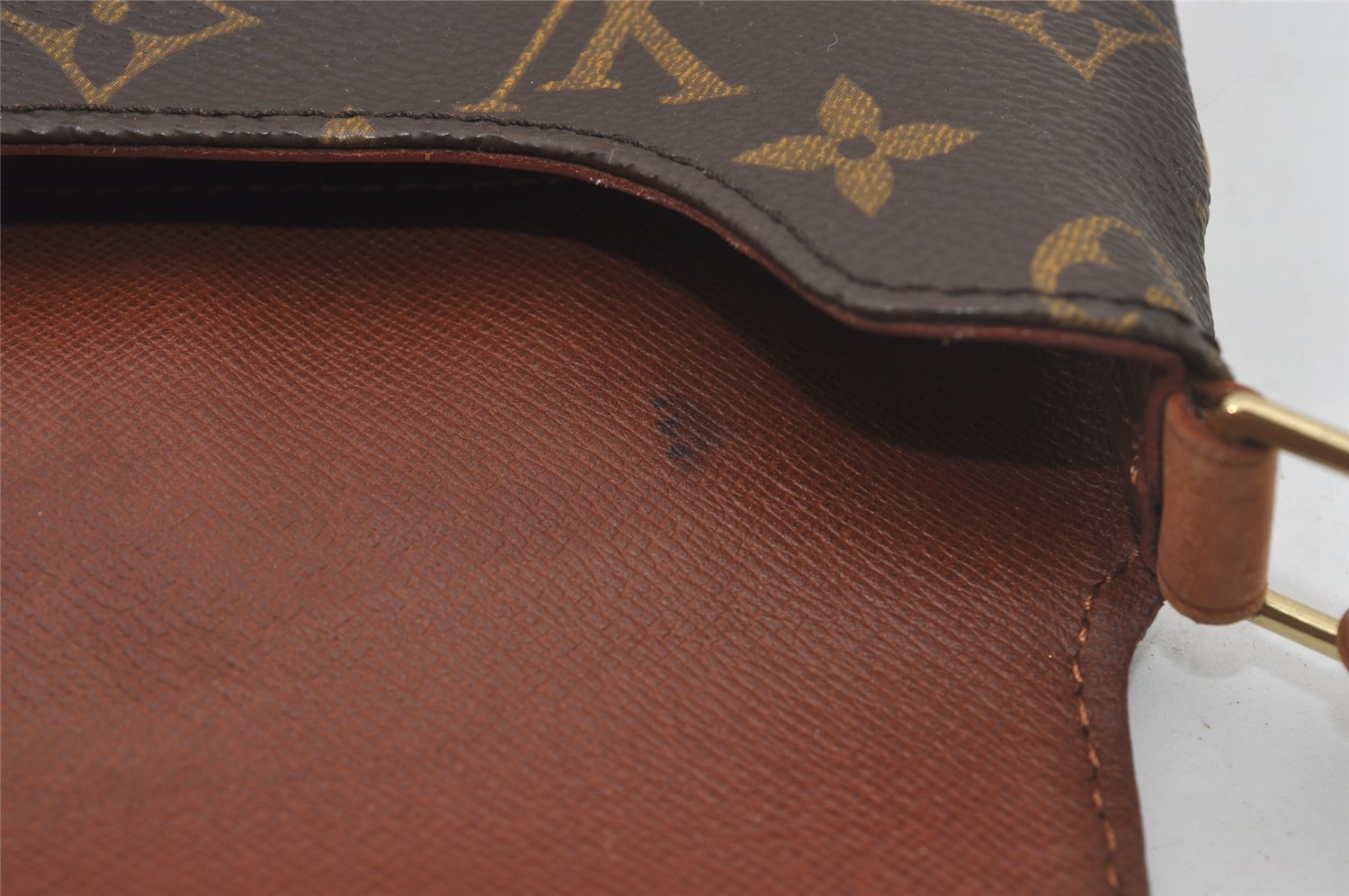 Authentic Louis Vuitton Monogram Musette Tango Shoulder Bag M51257 LV 7198I