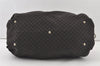 Authentic GUCCI Diamante Shoulder Hand Bag Canvas Leather 269929 Black 7198K