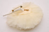 Authentic CHANEL Camellia Vintage Corsage Brooch Nylon White 7199J
