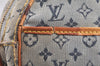 Auth Louis Vuitton Monogram Mini Jeanne GM Shoulder Cross Bag M92000 Blue 7199K