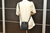 Authentic HERMES Her Bag TPM 2 In 1 2Way Shoulder Bag Canvas Leather Black 7200K