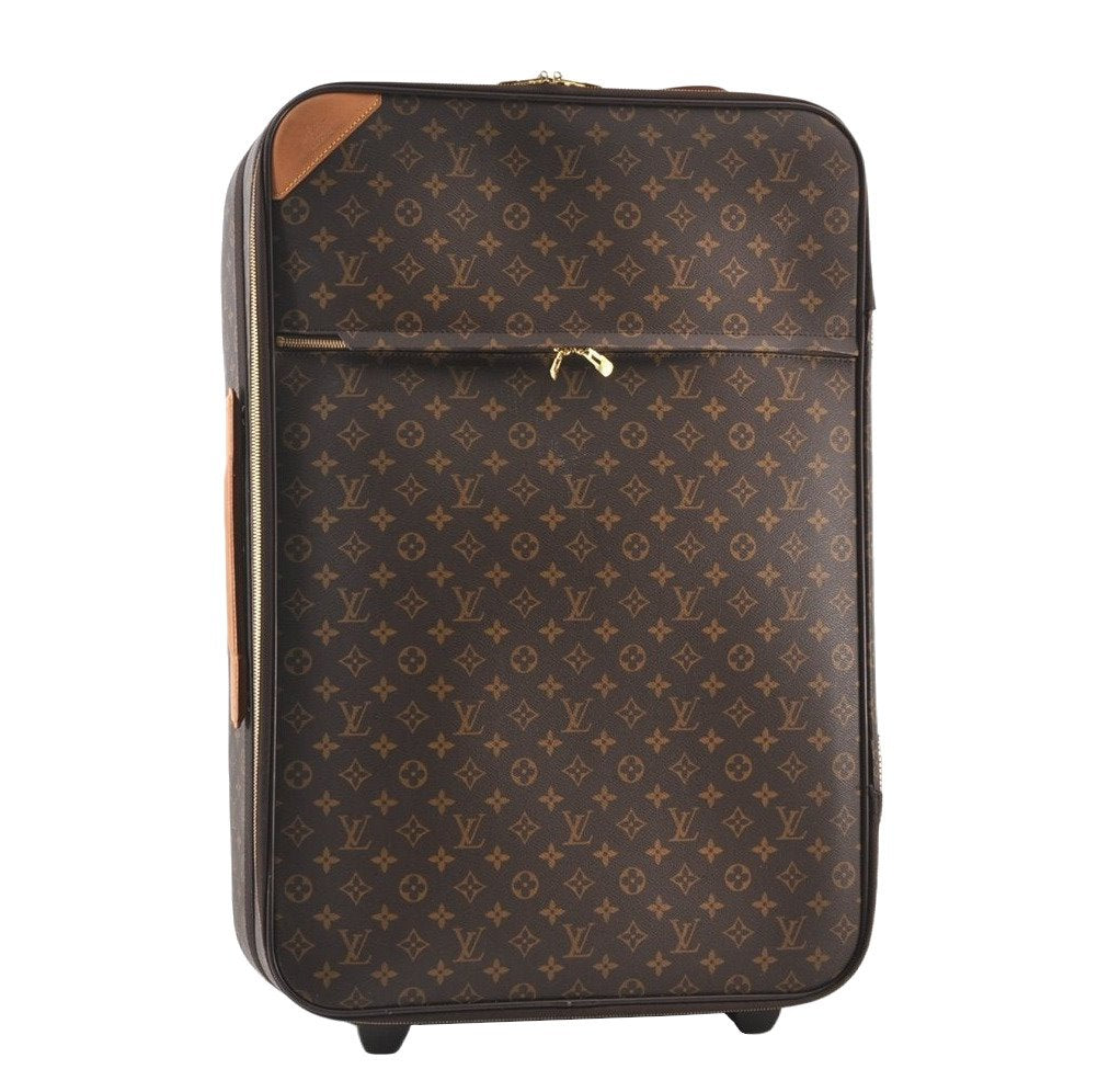 Authentic Louis Vuitton Monogram Pegase 65 Travel Suitcase M23295 LV Junk 7202K