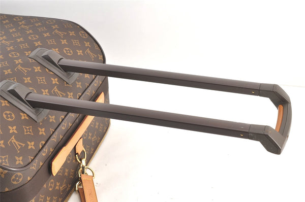 Authentic Louis Vuitton Monogram Pegase 65 Travel Suitcase M23295 LV Junk 7202K