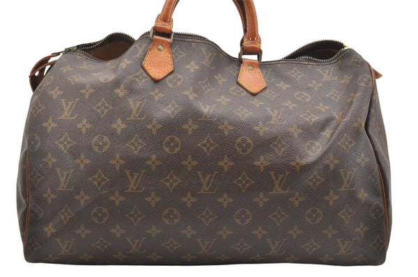 Authentic Louis Vuitton Monogram Speedy 40 Hand Boston Bag Old Model Junk 7203K