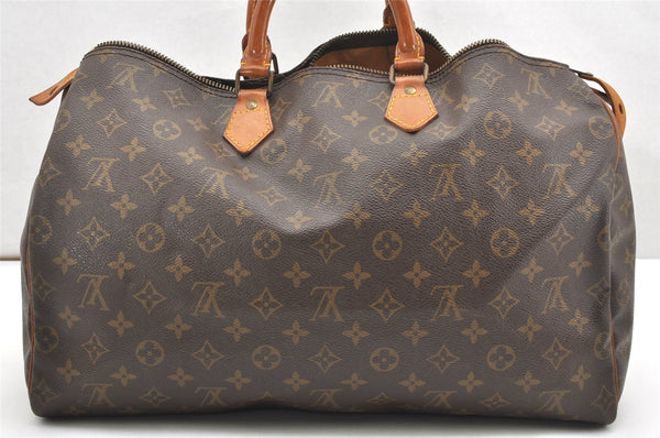 Authentic Louis Vuitton Monogram Speedy 40 Hand Boston Bag Old Model Junk 7203K