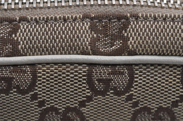 Authentic GUCCI Shoulder Cross Body Bag Purse GG Canvas Leather Brown 7206I