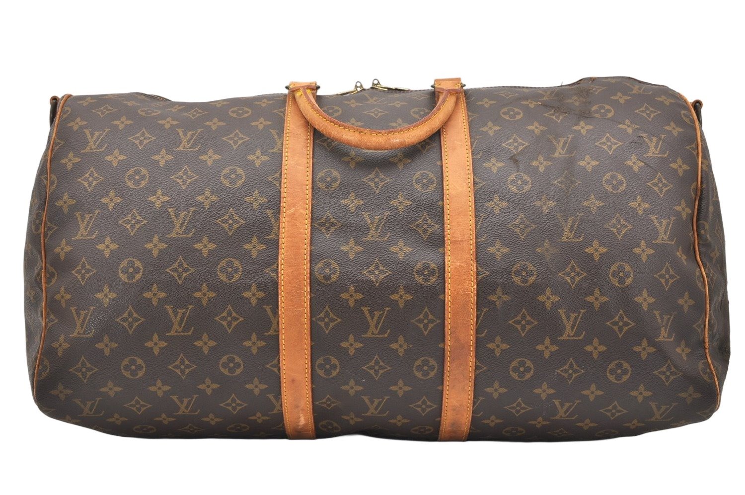 Authentic Louis Vuitton Monogram Keepall Bandouliere 55 M41414 Boston Bag 7206K