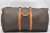 Authentic Louis Vuitton Monogram Keepall Bandouliere 55 M41414 Boston Bag 7206K