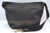 Authentic FENDI Vintage Shoulder Bag Purse Nylon Leather Black Junk 7207H